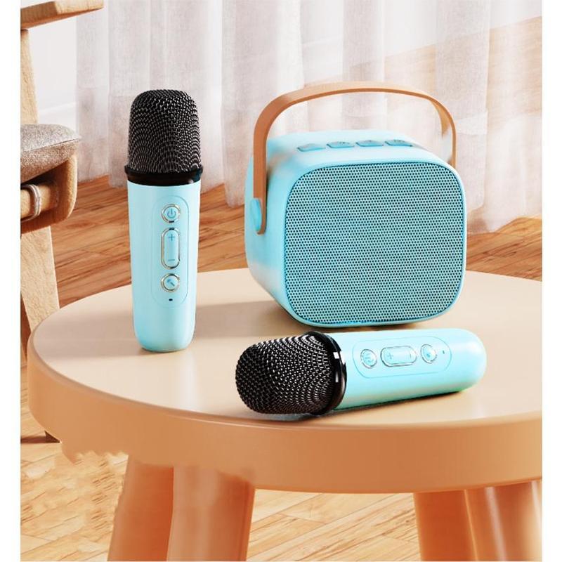 Loa bluetooth karaoke mini P2-K1 mẫu mới nhỏ gọn, tặng micro không dây biến đổi giọng nói - Hàng nhập khẩu cao cấp Củ Loa Nghe Nhạc Kem 8
