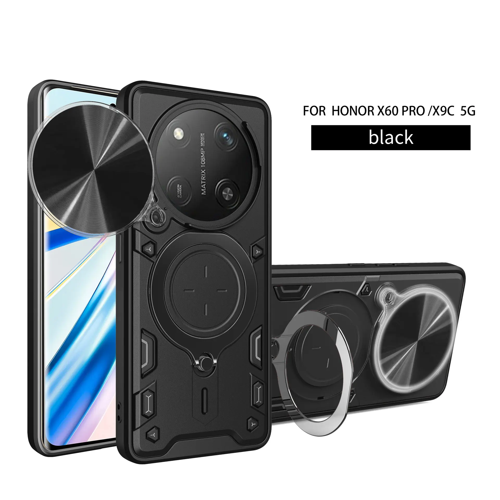 Applicable to Honor X9C Home Shang Magnetic Suction Phone Case Honor Magic7pro Sliding Window Bracket 200 Protective Case