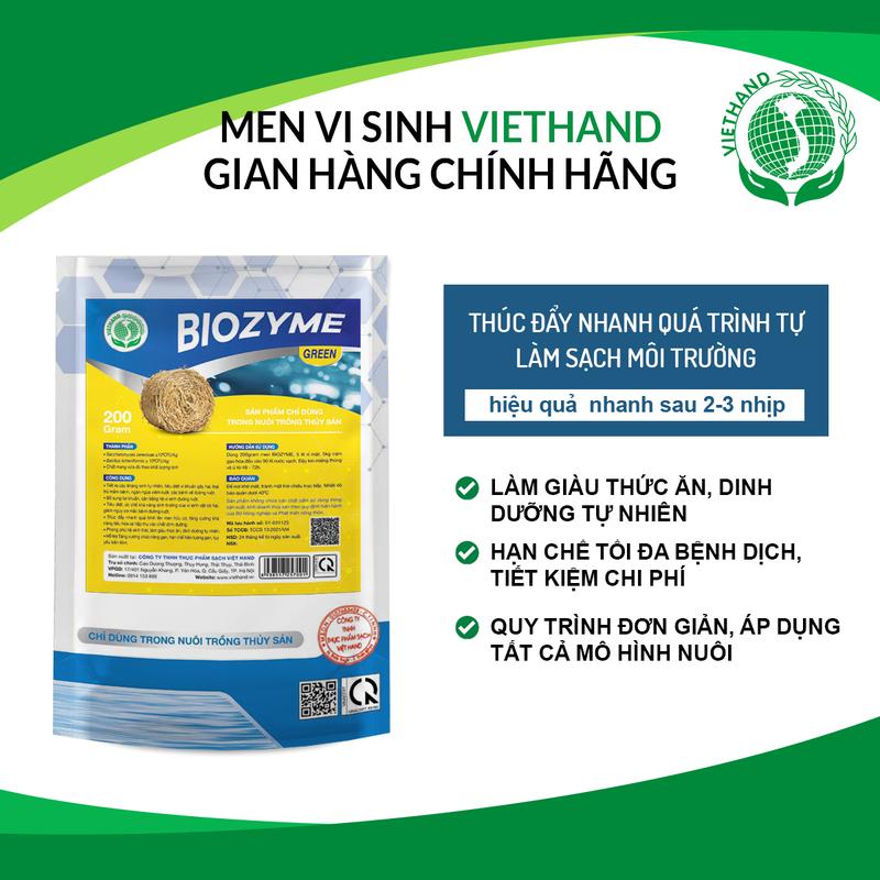 Men vi sinh ủ rơm BIOZYME GREEN VIETHAND sử dụng cho chăn nuôi thủy sản
