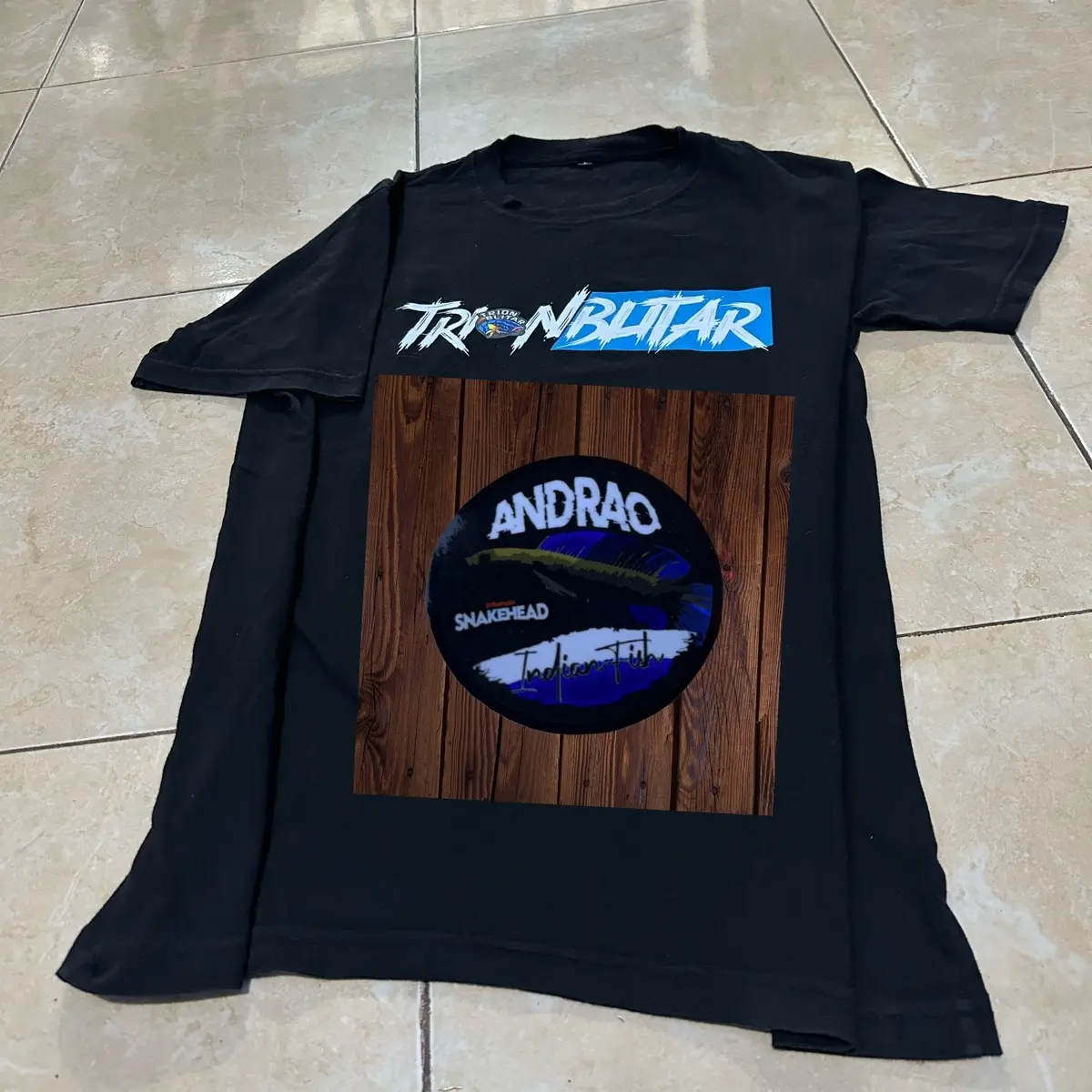 Kaos Premium Gambar Andrao Hitam