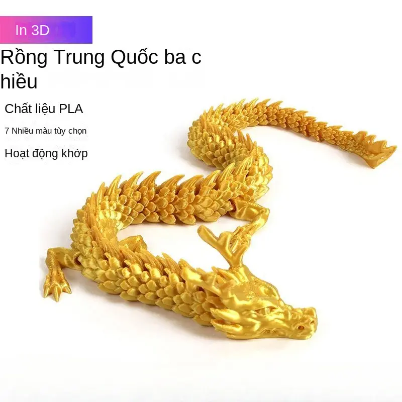 Rồng Trung Quốc, In 3D, Khớp Toàn Thân, Có Thể Di Chuyển, Đồ Trang Trí Nhà Cửa, Đồ Trang Trí, Đáng Để Thu Hộp, Đồ Chơi Sáng Tạo, Đáng Để Thu Hộp