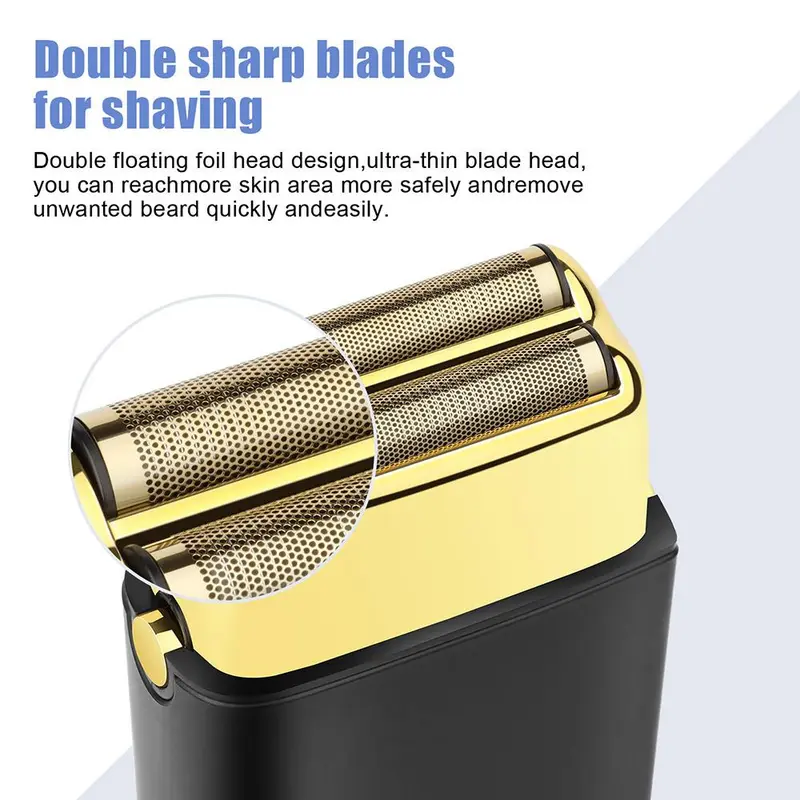 Professional Hair Trimmer Kit, 1 Set Rechargeable Hair Clipper & Trimmer & Shaver & Accessories, Electric Hair Trimmer for Men, Barber Equipment 6