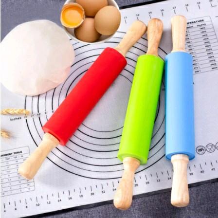 Gambar Rolling pin silicone gilingan afonan roti atau kue silikon warna 30.5 cm - -, - dari Kochindo Kota Tangerang Selatan Tokopedia