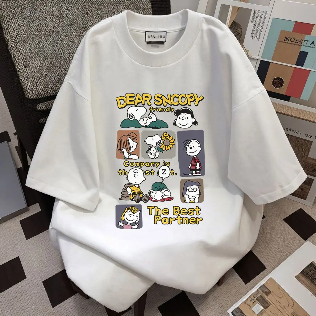 Mùa hè 100% cotton Áo phông nữ form rộng đơn giản siêu xinh Dễ phối đồ Áo phông nữ Girl phố  thoáng mát thấm hút mồ hôi Co dãn tốt Cổ tròn Tay ngắn Mặc hàng đơn giản