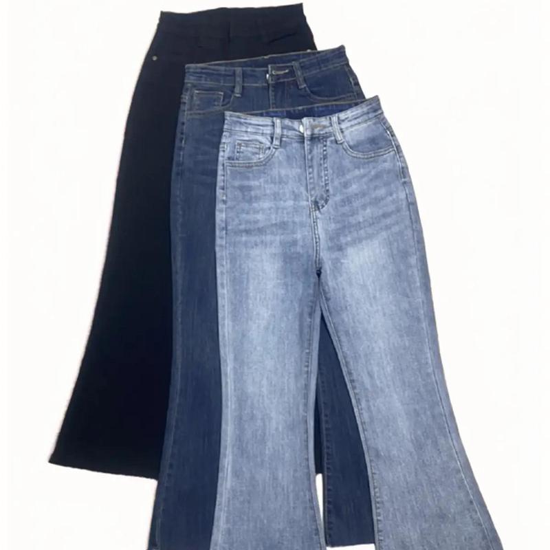 Product Introduction of (LOE9TAC11) Quần Jean Nữ Dáng Loe 9 Tấc (92cm) Dành Cho Nàng m50 Pants Denim Women Có Túi 2