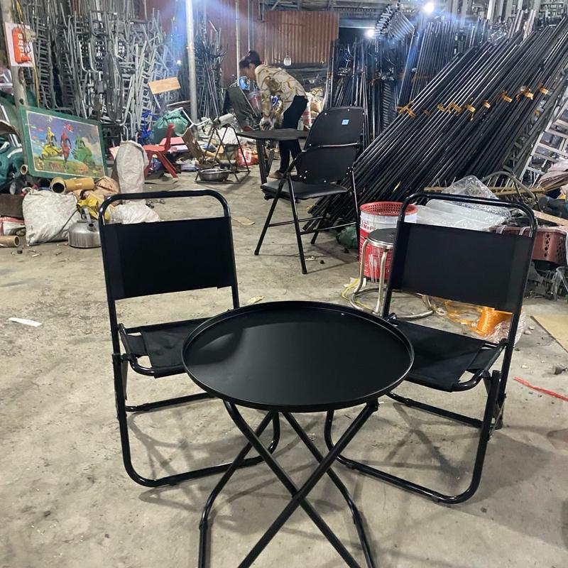 { Xả kho} Combo 2 ghế 1 bàn liền , ghế dù bàn gấp gọn