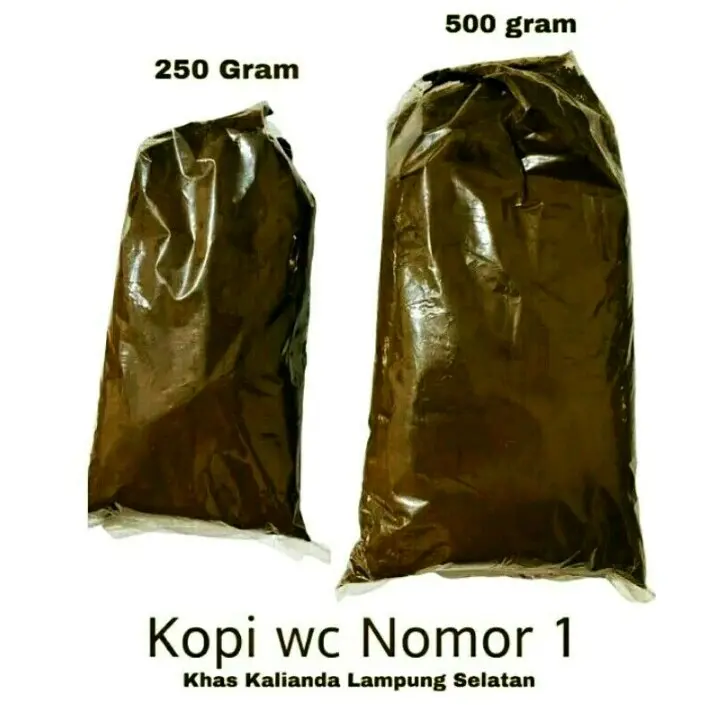 KOPI BUBUK KALIANDA NO 1 . khas lampung kalianda no 1 lampung selatan.ada 3ukuran ya. original 4