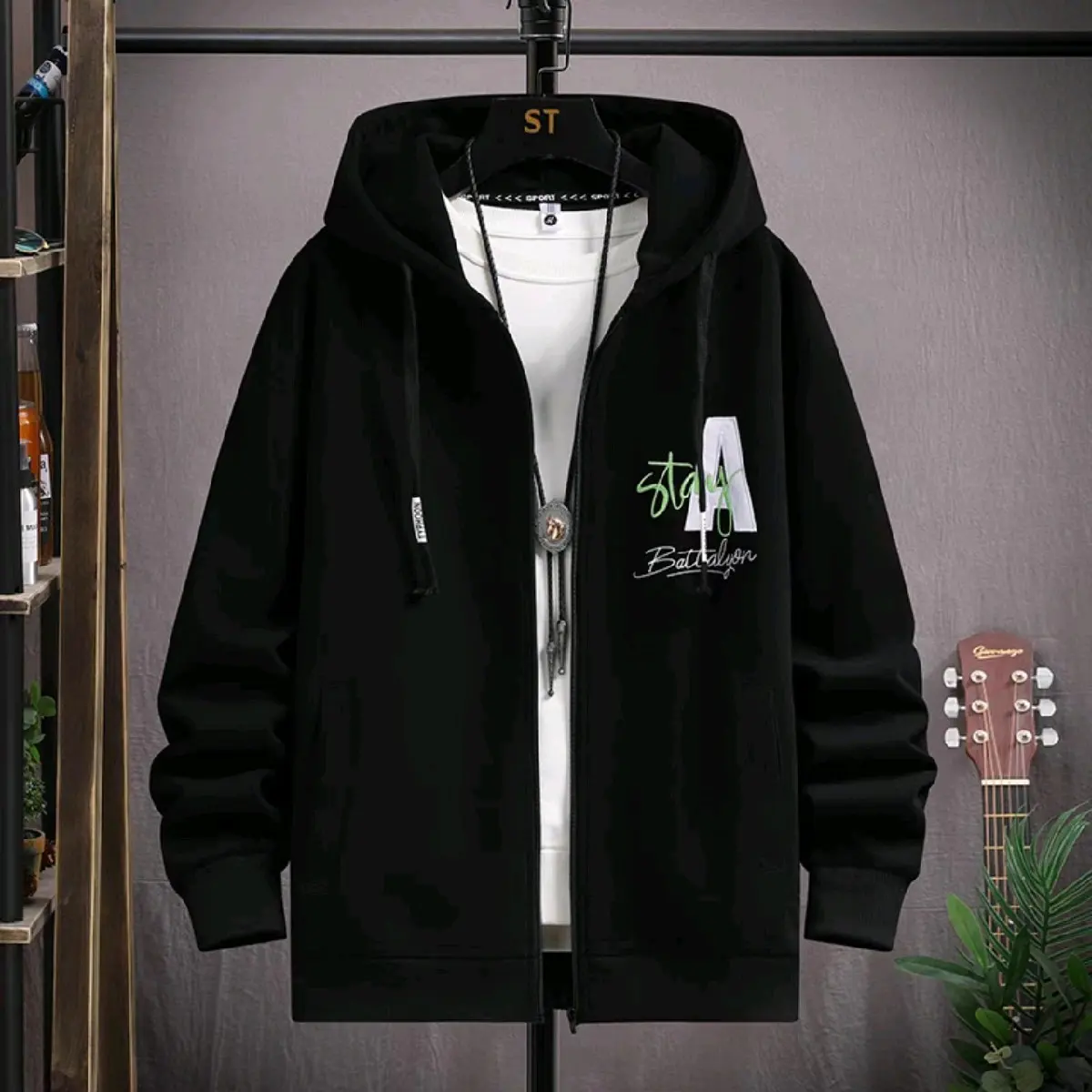 Áo khoác nam nữ nỉ Cotton kiểu dáng phong cách trẻ trung Hoodie Tay Dài Menswear Dài Tay