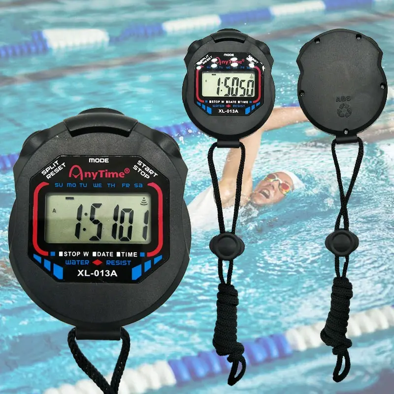 【Ready Stock】Stopwatch Chronograph Timer Counter Waterproof Digital LCD  Sports Stopwatch Chronograph Timer