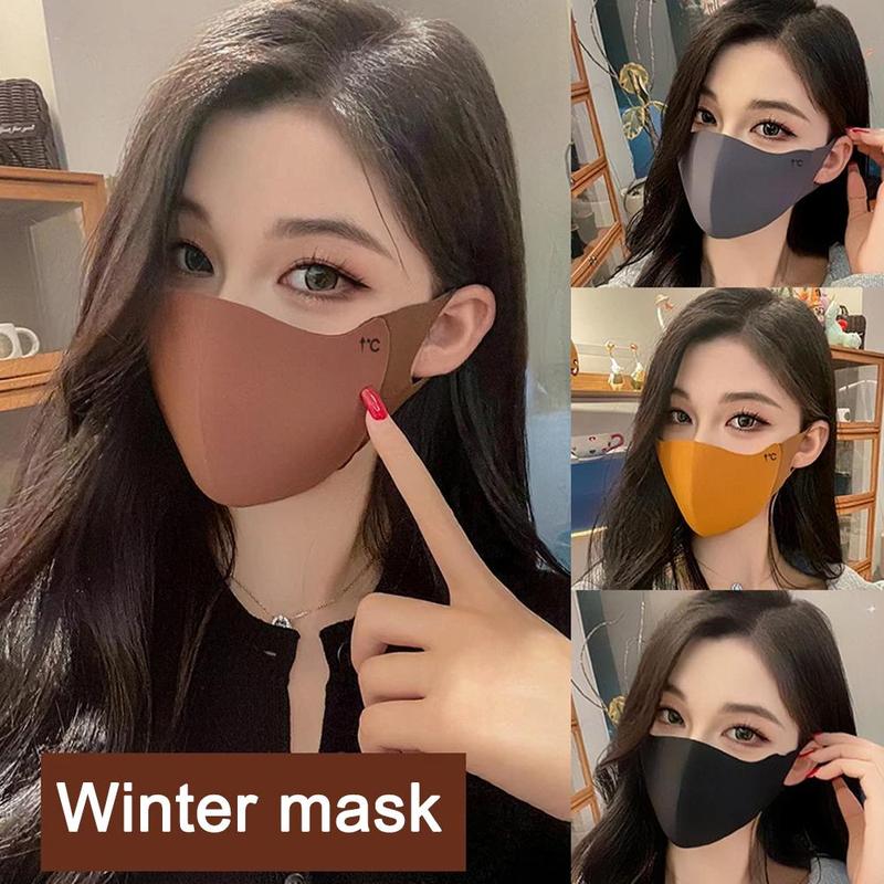 Product Introduction of 1 Pc Warm Windproof Mask Winter Women Men Solid Color Outdoor Adjustable Face Mask Sunscreen Cycling Running Mask Fashion Accessories 16