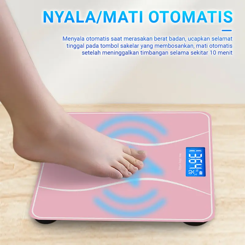 Smart Digital Body Fat Scale / Timbangan Badan Pintar Digital USB Rechargeable 4
