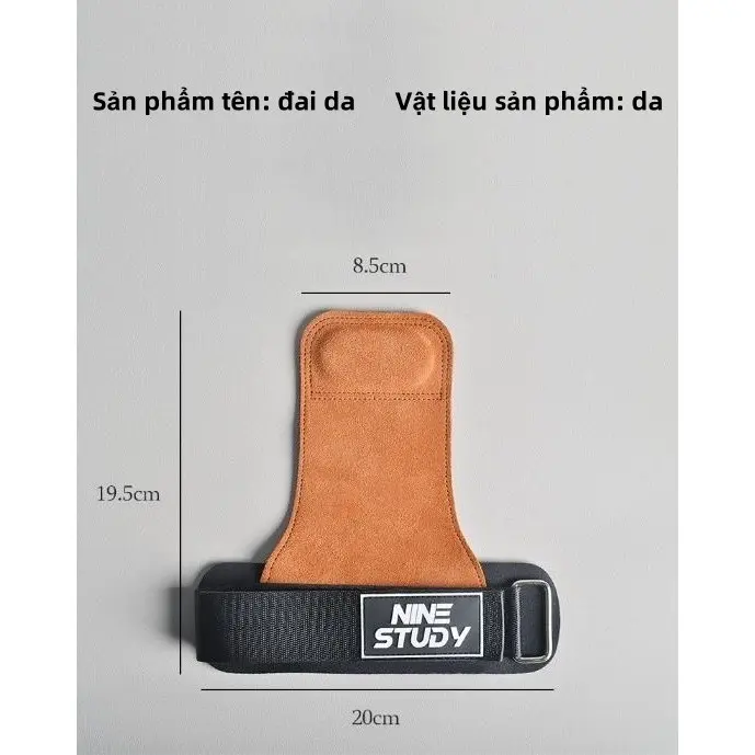 Găng Tay Tập GYM, Dây kéo lưng Lifting Straps đa năng hỗ trợ tập Gym, Deadlift, lên xà, nâng tạ 3