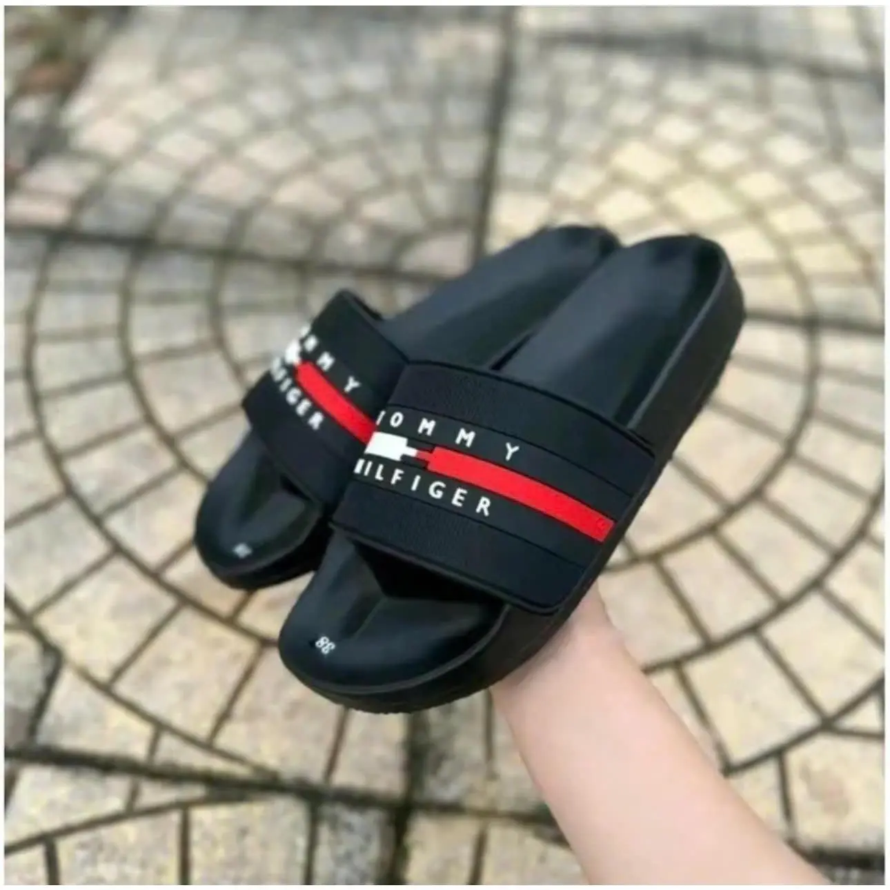 Dép Ép TTOMMYy Thời Thượng Đế Cao Su Đúc Quai Ngang Nam Nữ - Slipper, DéP