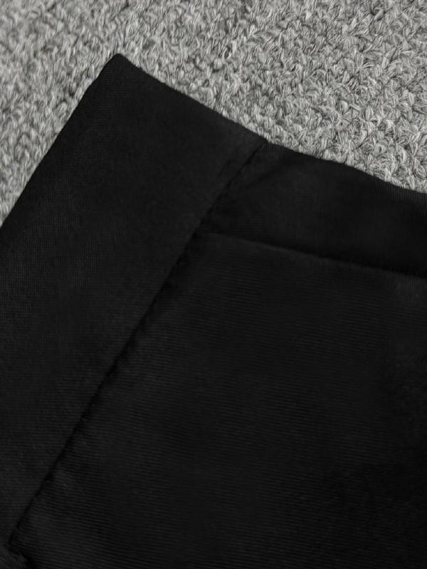 Men's Solid Color Suit Pants, Slim Fit Business Formal Pants for Work Office, Men's Trousers for Summer, Menswear 3