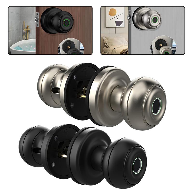 Product Introduction of Secure Your Spaces with Fingerprint Door Lock Smart Door Knob with App Control Say Goodbye to Traditional Keys 0