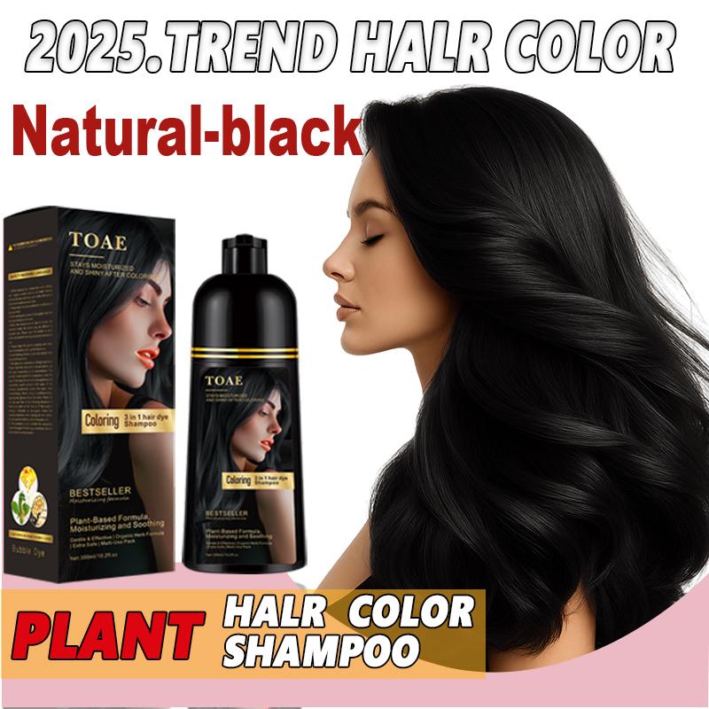 300ml toae 3-1 hair colour shampoo, herbal ingredients brown hair ...