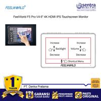 Gambar FeelWorld F5 Pro V4 6" Inch 4K HDMI IPS Touchscreen External Monitor with USB Type C Port & Headphone Audio Jack dari Sentra Digital Kota Surabaya 3 Tokopedia