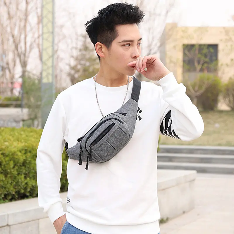 Túi Đeo Hông Thể Thao Bằng Nylon Cho Nam, Túi Đeo Hông Cho Bé Trai, Túi Đeo Chân Thả Rơi, Thắt Lưng Đeo Hông, Túi Du Lịch Đi Xe Máy, Túi Đeo Chéo Ví 8