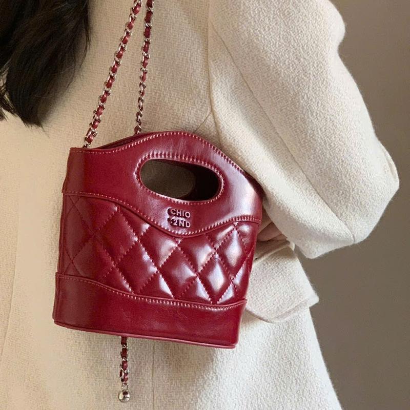 Minisize | Túi xách nữ thiết kế CHIO dáng giỏ MÀU ĐỎ  - Choous CD1451