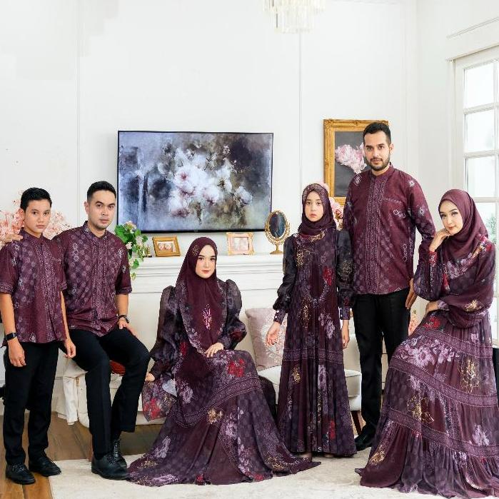READY Sarimbit JANNAH RAYA Family Set BY ELDEENA SYAR'I - Gamis Keluarga Couple Lebaran REALPIC 2