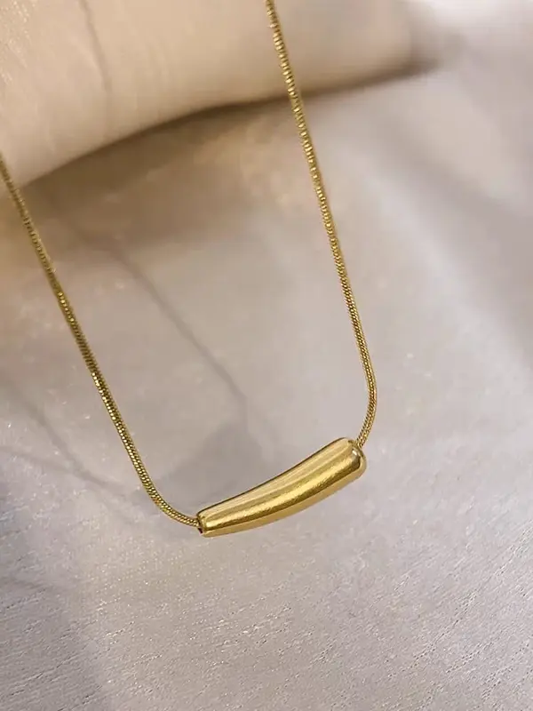 Kalung Titanium Wanita Cassandra Bulat Liontin SlonAir Aksesoris Fashion Kekinian Kulit 5