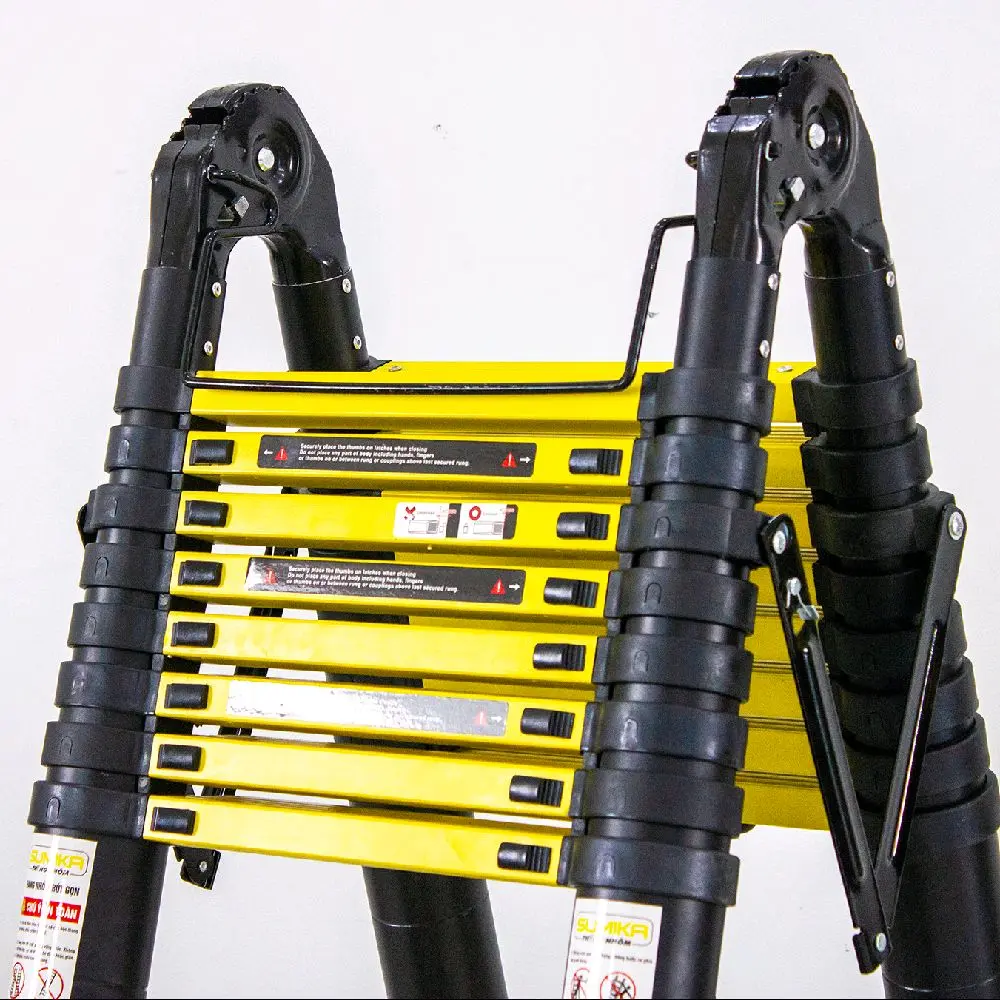 Thang Nhôm Rút Gọn Chữ A 1m9 2m2 2m5 2m8 Sumika chịu 300Kg, Bảo hành 12 tháng ( bán chạy )