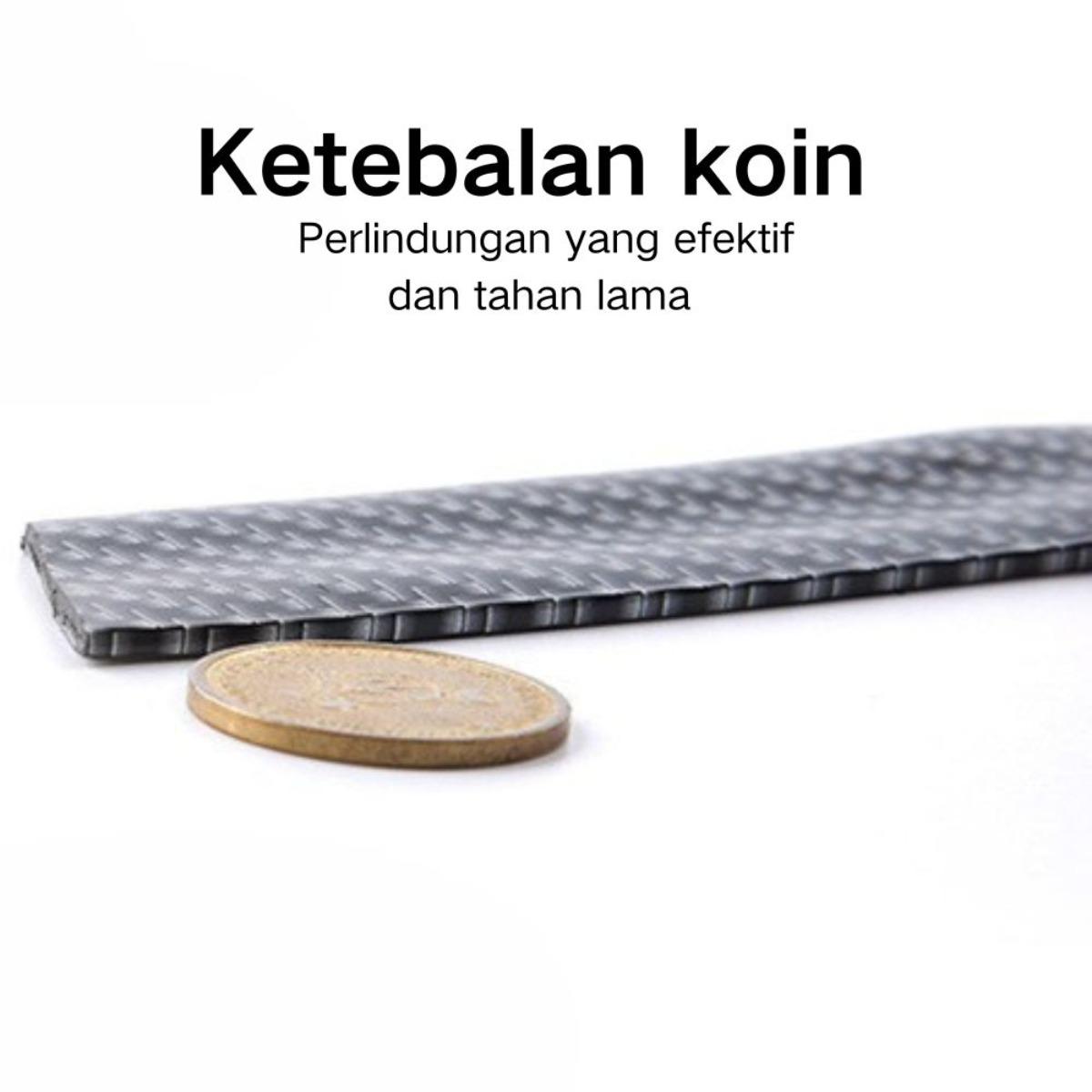 Stiker Pelindung Ambang Pintu Mobil 3 Meter, Serat Karbon Dekorasi Pintu & Bemper, Aksesori Mobil, Mencegah Tabrakan & Menambah Gaya Elegan