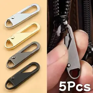 1/3/5PCS Kit Perbaikan Instan Universal untuk Ritsleting yang Rusak, Cocok untuk Kepala Ritsleting Tas Koper Perjalanan, Kerajinan Jahit DIY