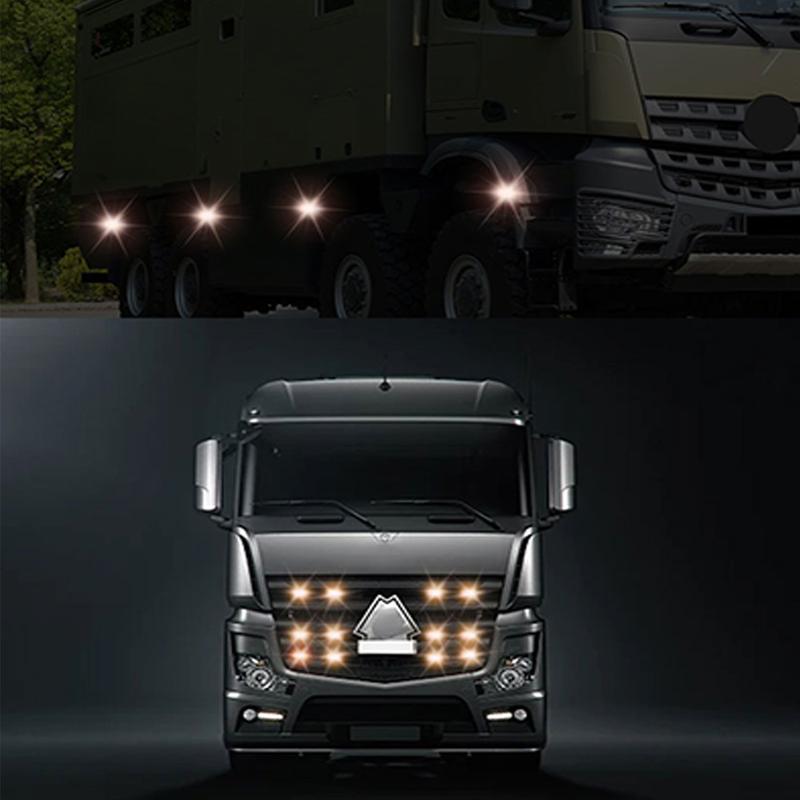 Product Introduction of 12LED Car Strobe Warning Light Cheap Strobe Grille Flashing Lightbar Truck Car Beacon Lamp Amber Traffic Clearance Light 30