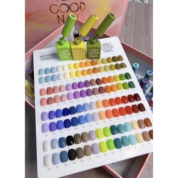 Set sơn gel very good nail 60   màu , sơn Hàn Quốc , sơn móng tay , tặng cặp base Top + bảng màu ( nắp ngắng )