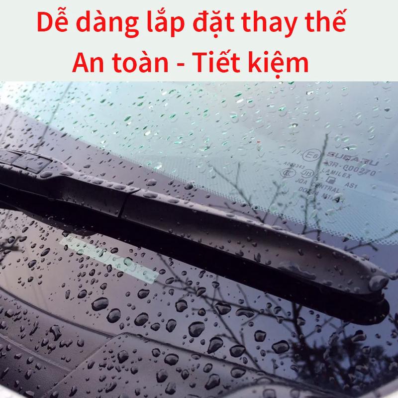 Gạt mưa khung mềm xe Daewoo Gentra, Lacetti, Matiz, Nubira,Leganza thanh chổi cần gạt mưa silicon mềm không xương 6