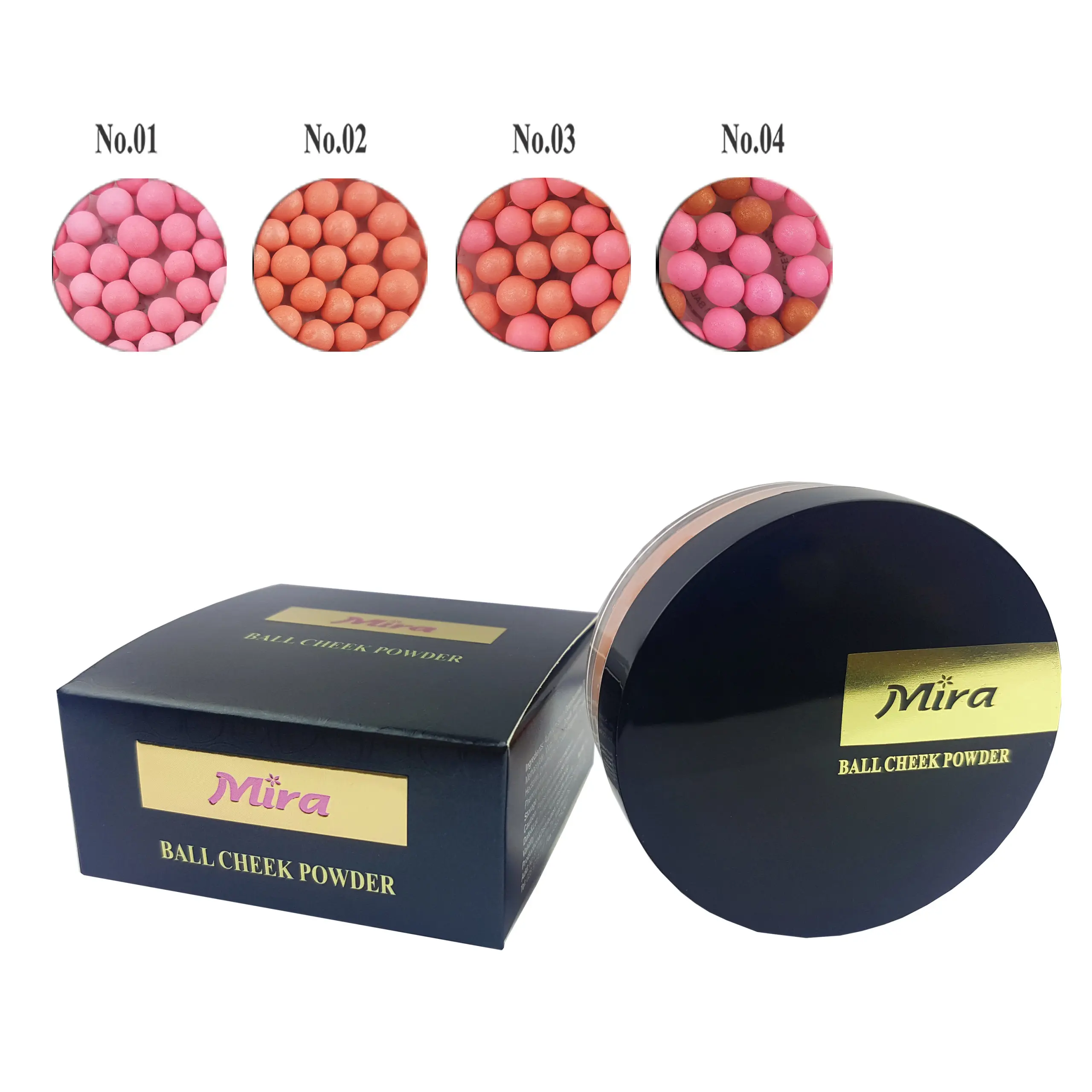 Phấn Má Hồng Viên Mira Ball Cheek Powder Mỹ Phẩm Mira Cosmetic B674
