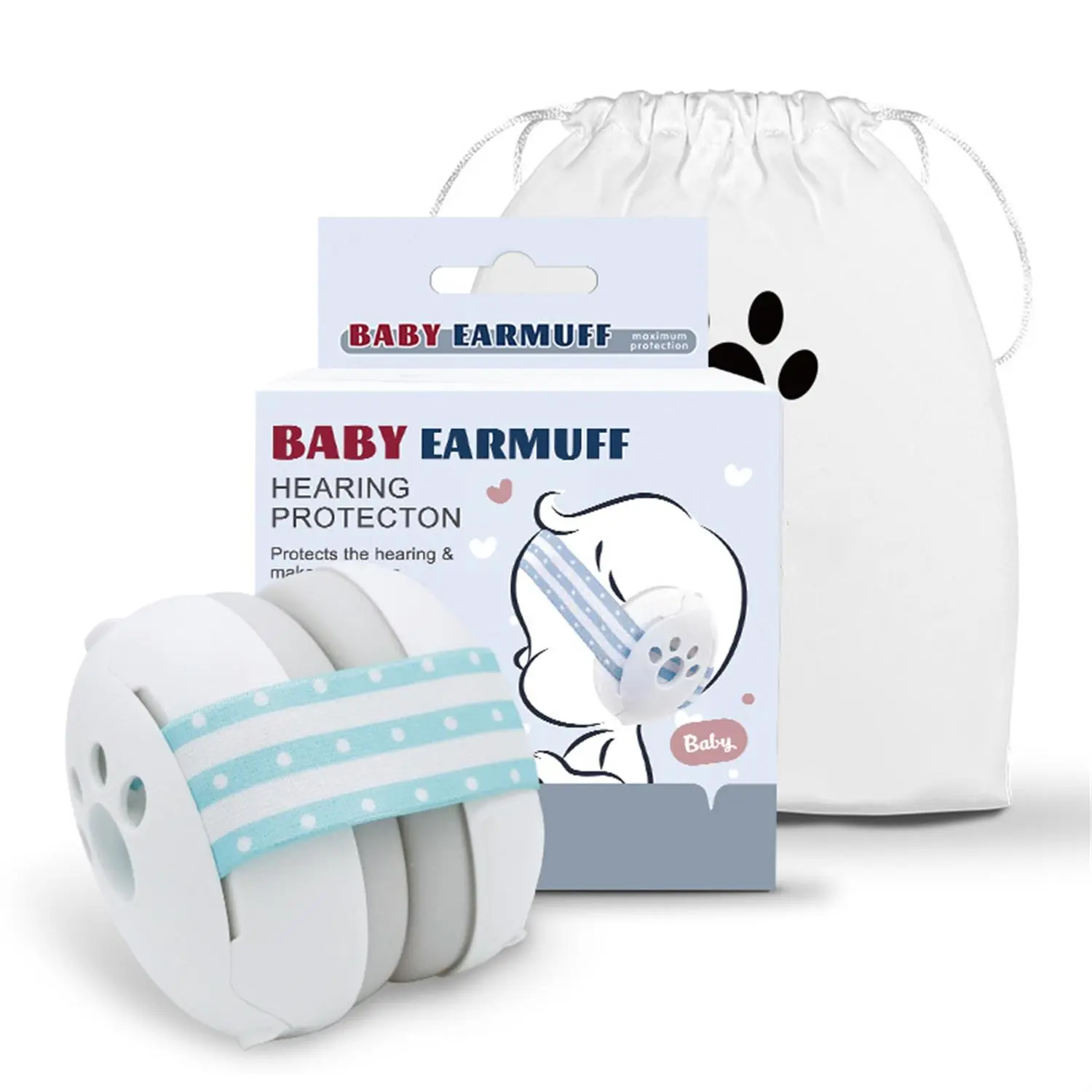 Baby Ear Muffs, Noise Cancelling Ear Protector, Hearing Protector for Infant, Sleep Aid Tool for Babies and Toddlers Up to 36 Months