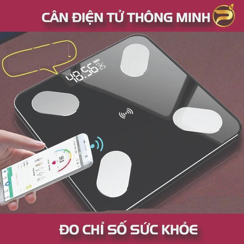 Cân Điện Tử Sức Khoẻ, Kết Nối Điện Thoại, Cân Điện Tử Đo Chỉ Số Cơ Thể Cân Nặng Kiểm Soát Ăn Uống, Hoạt Động Thể Thao