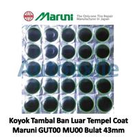 Gambar Koyok Tambal Ban Luar Tire Patch Maruni GUT-00 MU-00 Bulat 43mm 25buah Tip Top GUT00 MU00 Tanpa Masak Made in Japan - Hitam Hijau dari Autoexile Kota Medan 1 Tokopedia