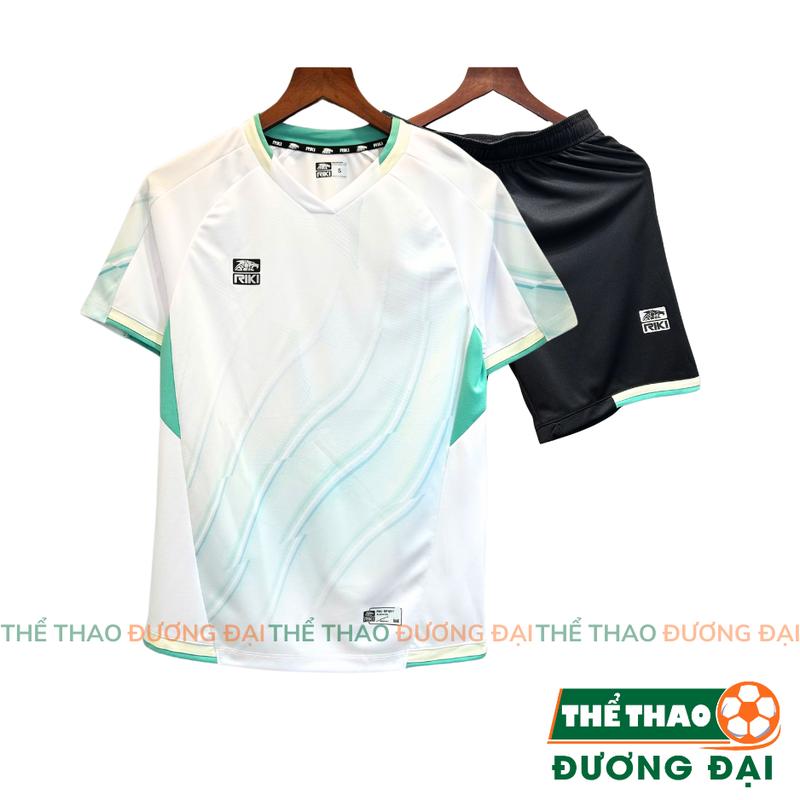 Quần Áo Bóng Đá Thiết kế Riki Gunn Trắng Thun Mè Cao Cấp Thoáng Khí Thể Thao Đương Đại