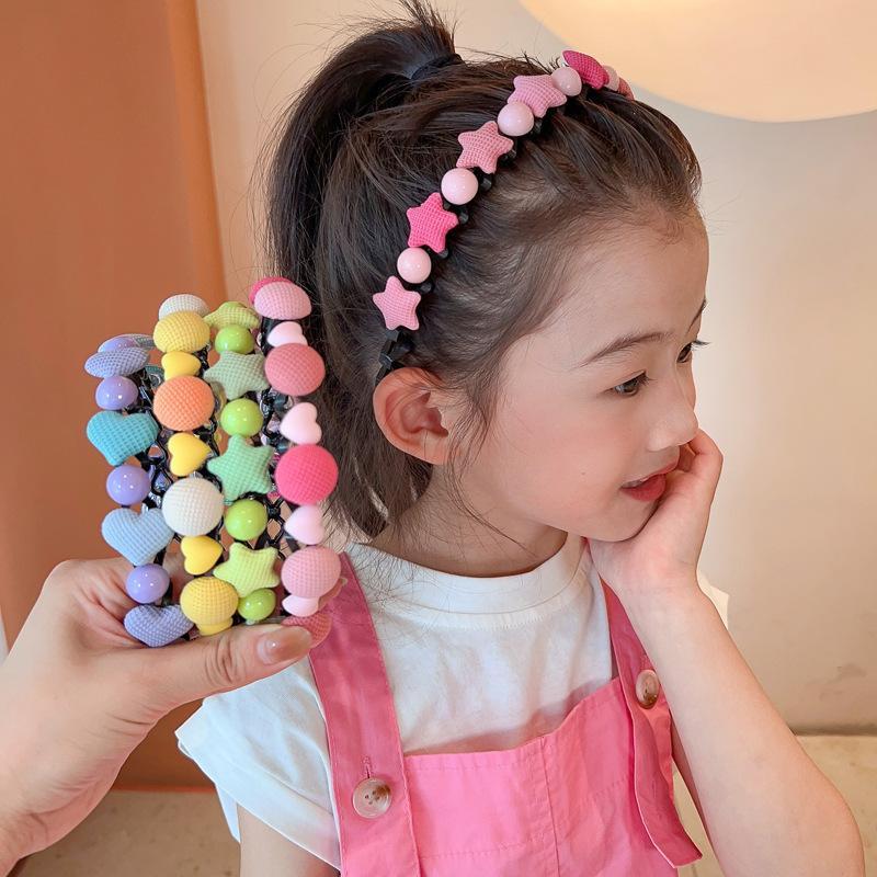 Cài Tóc Charm Nút Bọc Vải Trái Tim Nhiều Màu Đáng Yêu Cho Nữ Và Bé Gái Phụ Kiện Tóc Voi