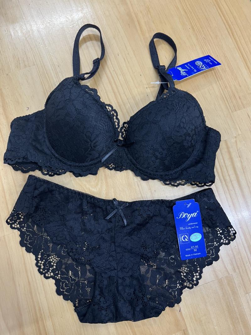 Product Introduction of [BOYA522] Combo đồ lót REN, áo ngực MỎNG có gọng, 2 móc cài và quần lót ren - Áo Quần Lót 14