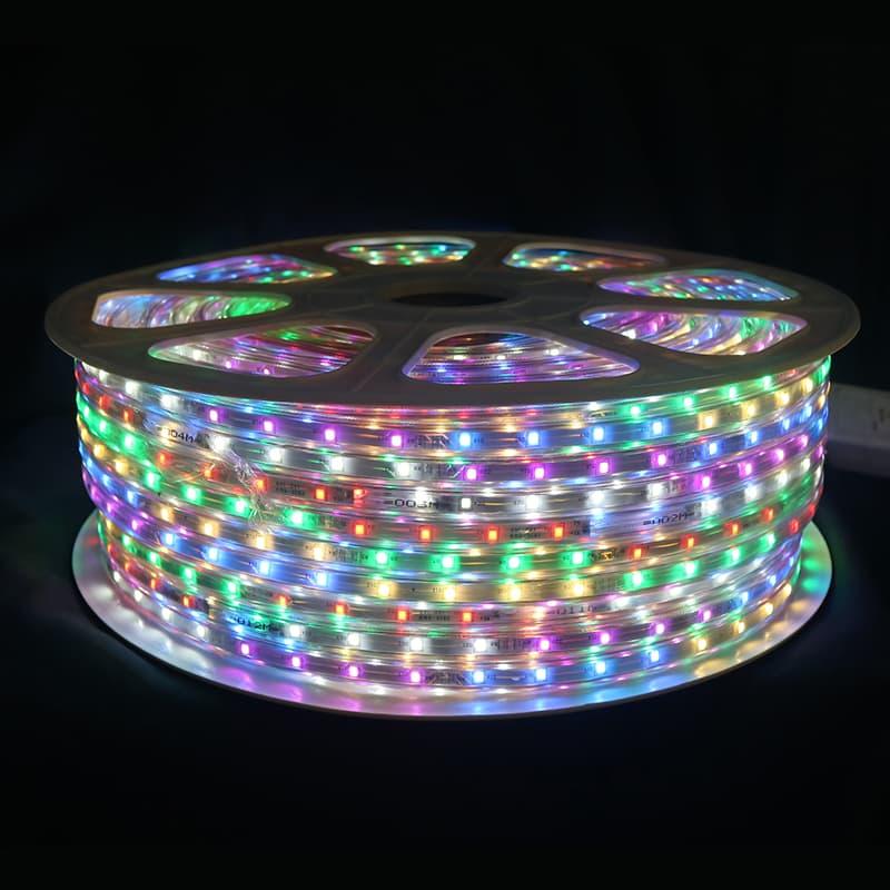 Dây LED Trang Trí Nháy Cuộn KÈM Nguồn Cực Đẹp Chống Nước Trang Trí Hắt Trần Quấn Cây Cột Cờ Ngoài Trời Đa Sắc