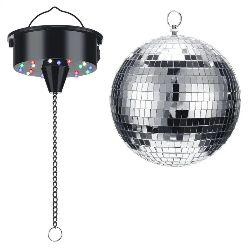 Đồ Trang Trí Quả Cầu Disco, Có Đèn Và Quả Cầu Disco, Chạy Bằng Pin, Thích Hợp Cho Tiệc Giáng Sinh, Đồ Dùng Tiệc Tùng Câu Lạc Bộ DJ Tranh