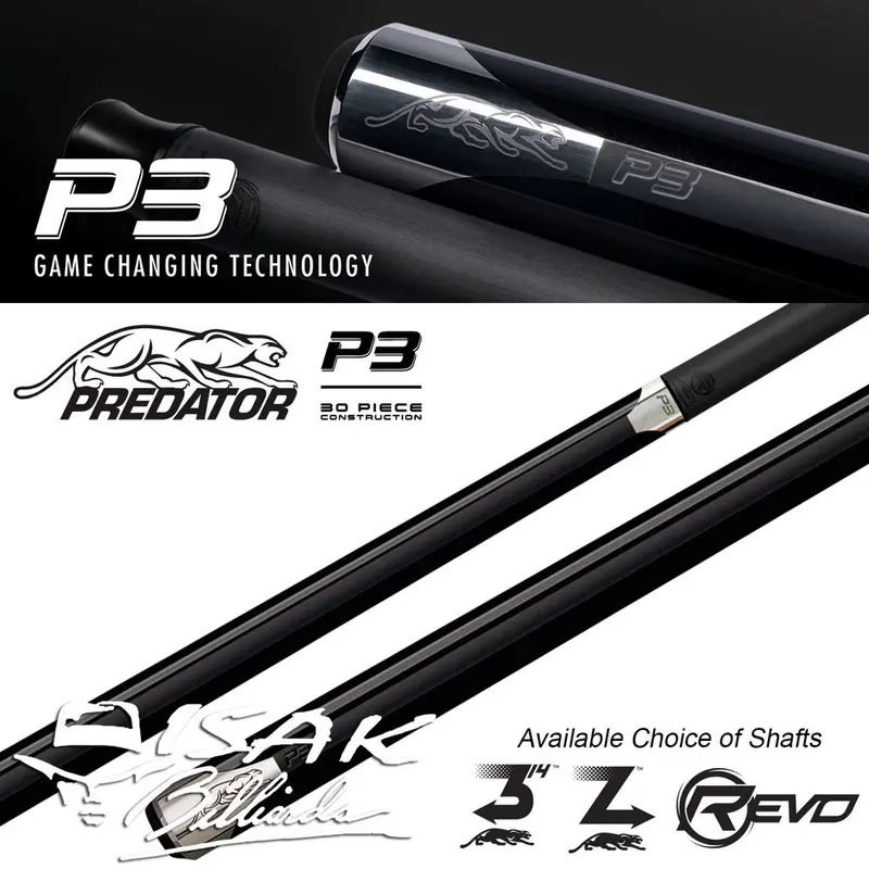 PEROMO DISKON SPESIAL Predator P3BN Revo - Carbon Shaft Uniloc low Deflection Billiard Cue Stick Stik Biliar 2