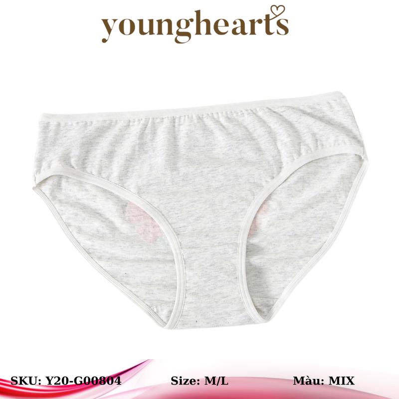 Product Introduction of Combo 5 quần lót nữ Y20-G00804 nhãn hiệu Young Hearts, vải cotton 28