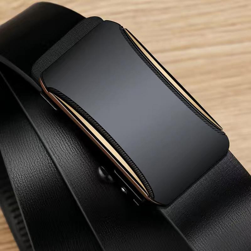 LOẠI 1 Thắt Lưng Nam Dây Da Khóa Tự Động Mặt Hợp Kim Phong Cách Hàn Quốc Dây Nịt Nam Thanh Lịch - TLTD17