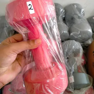 barbel 2kilo warna 1 biji ( warna Random ) barbel siap pakai - olahraga dirumah