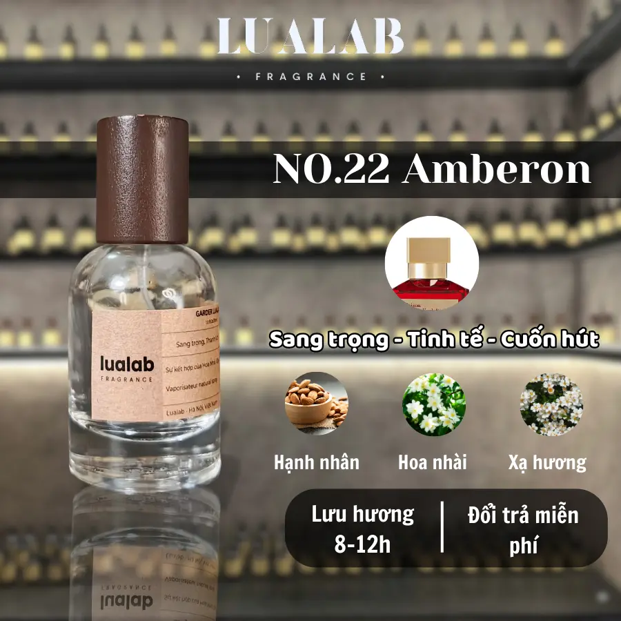 Nước hoa Unisex Lualab MFK 540 30ml phong cách Sang trọng Tinh tế Cuốn hút NO.22