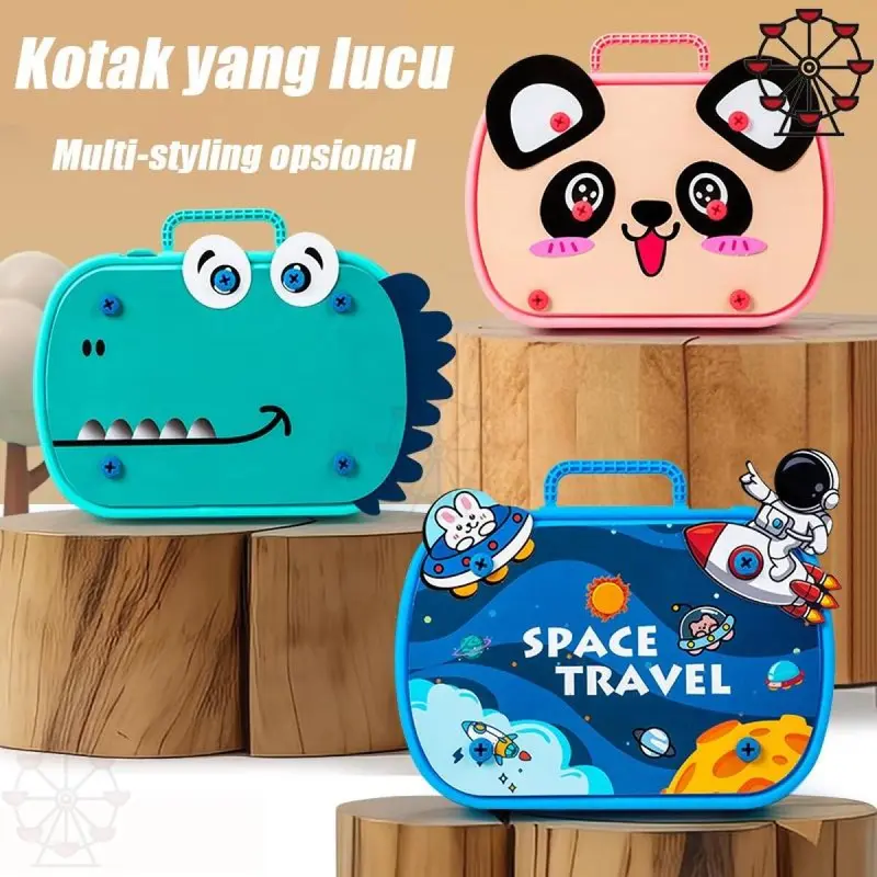 351pcs Block City Kotak Peralatan Sekrup Simulasi/ 3D DIY Brick Baut Koper Sekrup Pakit Bongkar Electric Drill Mainan/Pembongkaran Manual Bor Listrik DIY/Bor Obeng Listrik Mur Sekrup Merakit Membongkar/sekrup Perbaikan/Kotak Puzzle Sekup/Mainkan Mainan Ko 4