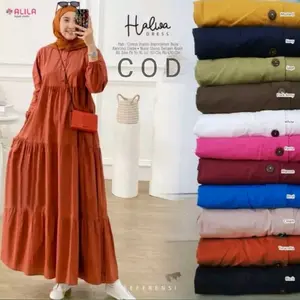 DRES KIRANIA/MIDI DRES POLOS/MIDI DRES WANITA MODERN/BISA COD ADA TALI SAMPING