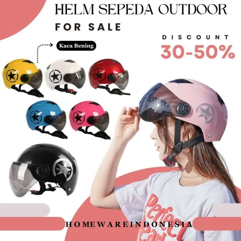 Helm Outdoor Helm Pelindung Kepala Multifungsi Pria Maupun Wanita 0