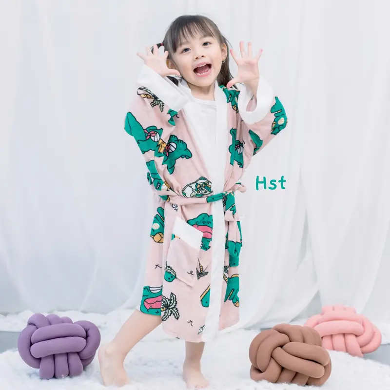 Kimono Handuk Anak S - XXL / 2 - 15 Tahun / Edisi Buaya Lucu / Handuk Kimono Anak Perempuan Karakter / Jubah Mandi Anak / Baju Handuk Anak / Handuk Baju / Kinody Shop Cewek Cowo 2