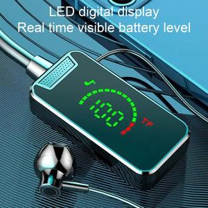 MA Wireless Headphone Waterproof Wireless Neckband Headphones with Led Display Bluetooth Compatibility Hanging Neck for Hands-free